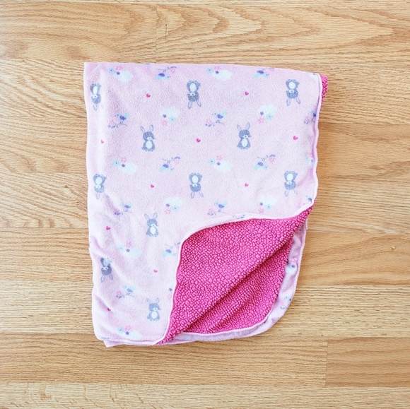 Just Born Other - Plush & Sherpa Bunny Baby Blanket
